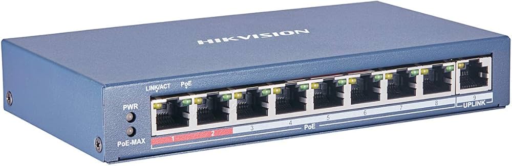 Hikvision POE switch 8 port