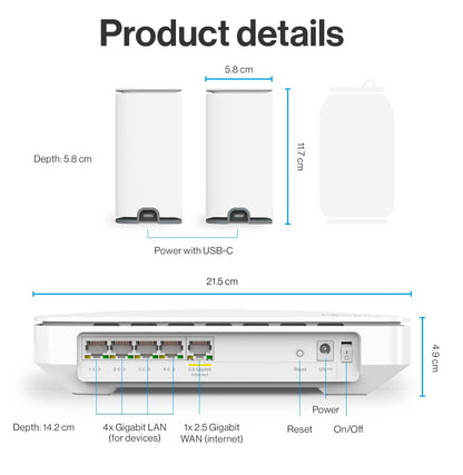 نظام Linksys Multi-gig Micro Mesh WiFi 6