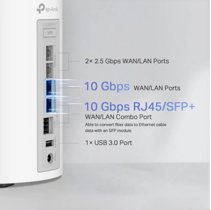 نظام شبكي ثلاثي النطاق WiFi 7 BE22000 للمنزل بالكامل من TP-Link (Deco BE85)