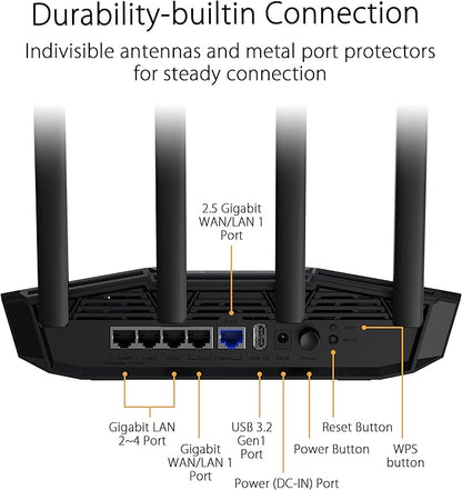 ASUS TUF Gaming BE3600 Dual-band Wireless Router 7