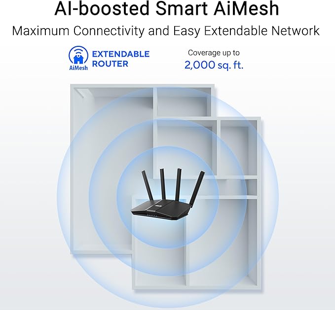 ASUS RT-BE58U WiFi 7 AiMesh Extendable Router