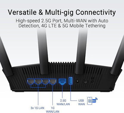 راوتر ASUS RT-BE58U WiFi 7 AiMesh القابل للتمديد