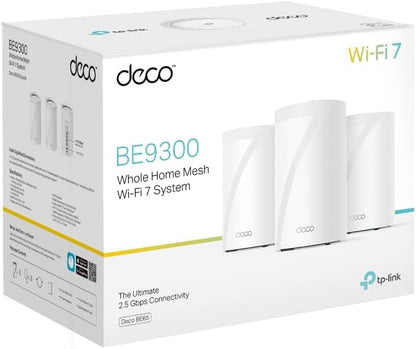 TP-Link Deco BE65 | BE9300 Whole Home Mesh WiFi 7 System